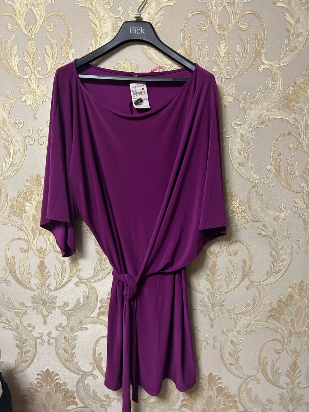 NWT Abi Ferrin Nikki 5-Way Convertible Dress - Purple Magenta - Size L